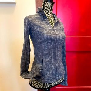 Lululemon Athletica grey zip-up jacket